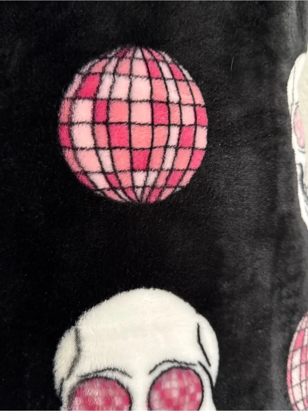 Disco skeleton ultra soft throw blanket